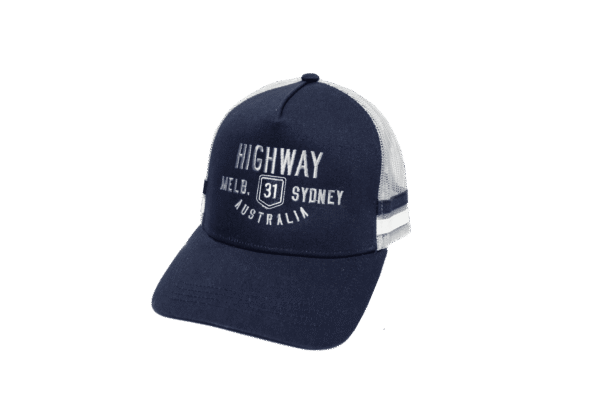 Melb to Syd Striped Trucker Cap - Image 5